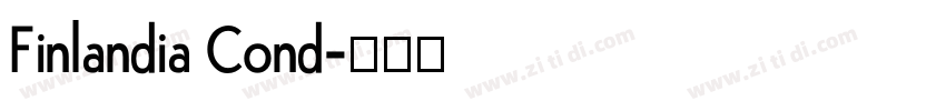 Finlandia Cond字体转换